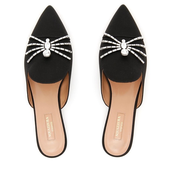 Aquazzura Shoes - AQUAZZURA Crystal Spider Mules. New with box.